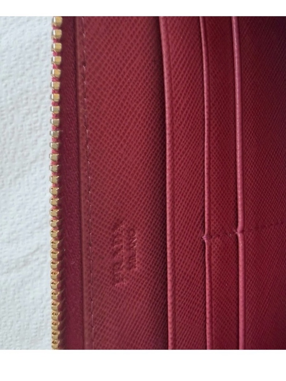 Prada Saffiano Zip-Around Wallet in Peony/pink with Gold Hardware - Picture 9 of 10